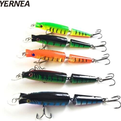 Yernea 5pcs/Lot Swimbait Fishing Lures Crankbait Hard Bait Slow 5Colors Fishing Wobbler Fishing Tackle Isca Artificial Lures