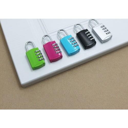 Luggage Travel Lock 4 Dial Travel Padlock Password Lock for Luggage Suitcase Baggage Toolbox Metal Code Password Lock