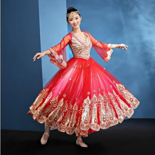 Women Performance belly dance clothes India belly dance costume girls red dance clothing Adult Fashion Indian Clothes