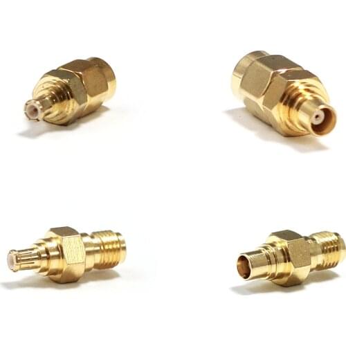 1Kit SMA-MCX RF Coax Adapter 4pcs SMA male female to MCX Convertor Connector straight goldplated NEW wholesale