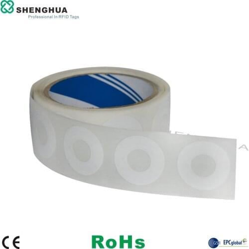 1000pcs/roll Dia 35mm Disc Tags UHF RFID Passive Sticker Smart Label For Datasheet Management