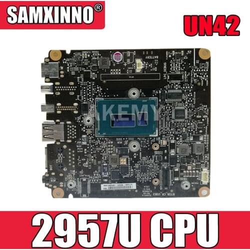 Akemy New! UN42 motherboard For Asus VivoMini UN42 UN42-CM4S64 UN42-CB Mini Vivo PC computer Mianboard W/ 2957U CPU