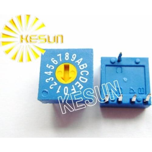 FREE SHIPPING 5PCSx 100% Original ERD416 ERD416RS 4:1 0-F 16 way 8421 Blue Rotary Encoder switch ERD416RSZ