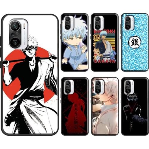 Gintoki Sakata Gintama Anime For POCO X3 M3 F2 Pro Case For Xiaomi Mi 10T 9T Pro Note 10 Lite A2 Mi 11 A3 Phone Coque