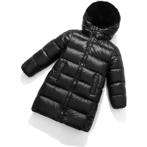 Children Winter Down Jacket 2020 New Child Outerwear Boys Girls Thickened Long Over The Knee Fashion Coat Kids Winter Clothes