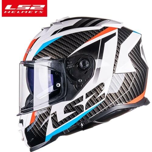 LS2 FF800 High-strength KPA Shell Full Face Motorcycle Helmet With Double Lens Man Women Without Anti-fog Flim Casto moto