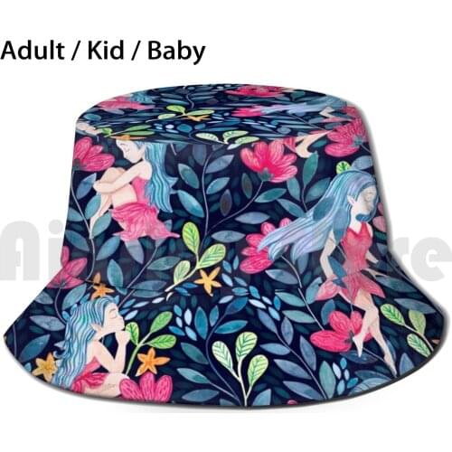 Midsummer Fairy Folk Sun Hat Foldable UV Protection Summer Solstice Midsummer Mid Summer Midsummer Festival Ruby And