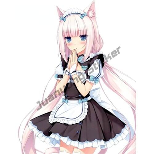 Cute Girl Car Stickers Sayori Neko Works Japanese Anime Phone Bumper Truck Waterproof Decals Scratch-Proof Exterior KK13x10cm