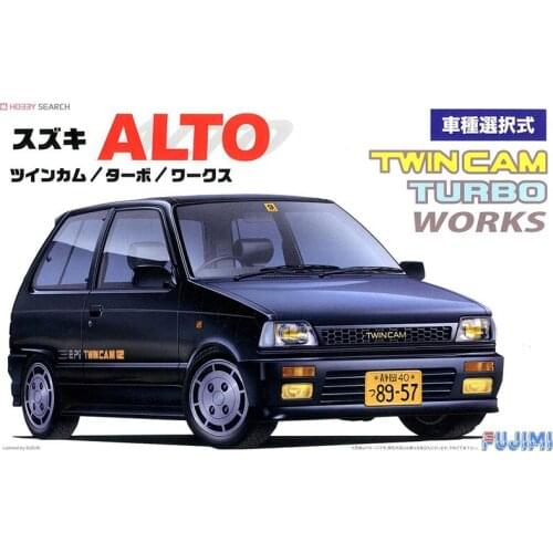 Fujimi Plastic Assembly Car Model 1/24 Scale Suzuki Alto Twincam/Turbo/Altoworks Adult Collection DIY Assembly Kit 04630