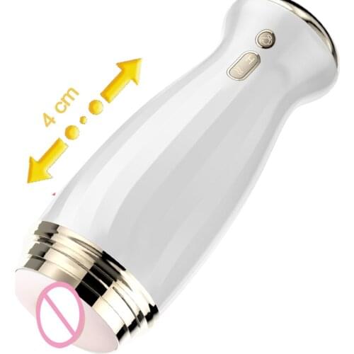 Fully Automatic Piston Telescopic Male Masturbator Artificial Vagina Vibrator Masturbation Cup Machine Adults Sex Toy For Men