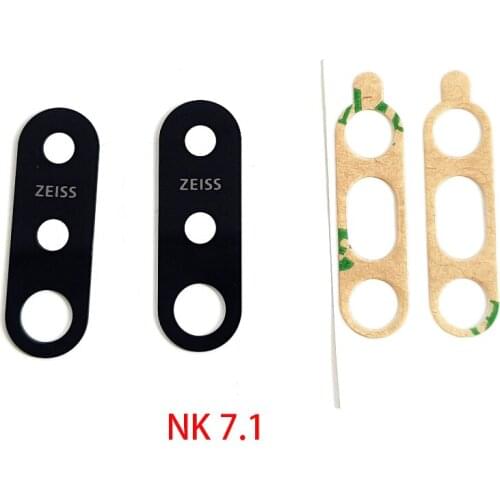100Pcs Rear Back Camera Lens Glass Cover with Adhesive Sticker For Nokia Lumia 3 5 6 8 X5 X6 X7 7 Plus 6.1 Replacement Parts