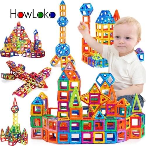 300 Pcs Mini Magnetic Designer Construction Set Model & Building Toy Plastic Magnetic Blocks Educational DIY Toys For Kids Gifts