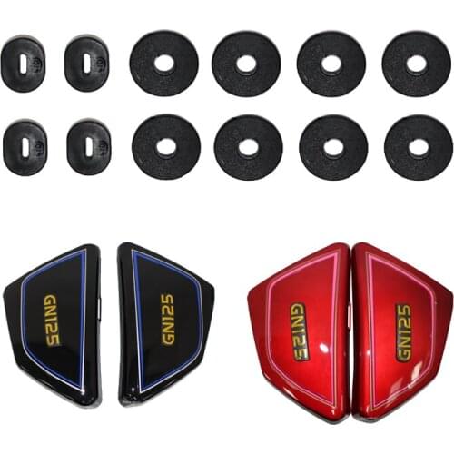 Motorcycle Accessories Panel Rubber of Side Covers for Battery & Tool for Haojue Suzuki Lifan GN125 GN125H Fixed Grommets Seals