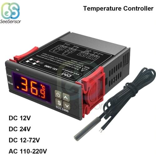STC-1000 STC 1000 LED Digital Thermostat for Incubator Temperature Controller Thermoregulator Relay Heating Cooling 12V 24V 220V