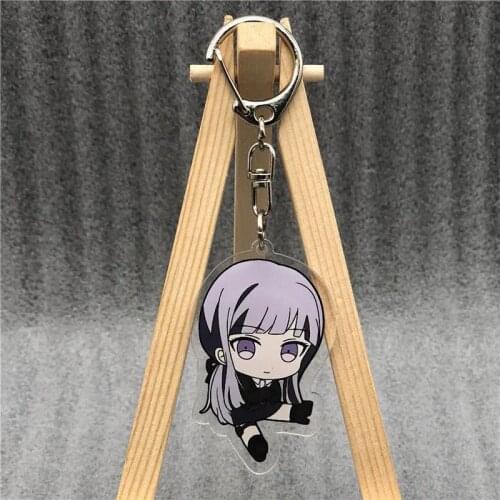 Danganronpa V3 Acrylic KeychainKirigiri Kyouko Keyring Acrylic Figure Keyring Pendant Cosplay Chains Collection Model Toy