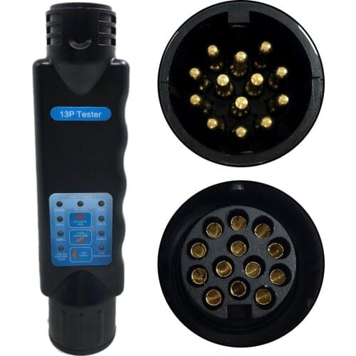Diagnostic Tools- 13 Pin Towbar Towing Plug 12V Caravan Socket Plastic 13Pin Trailer Electrics Cable Light Connector Tester