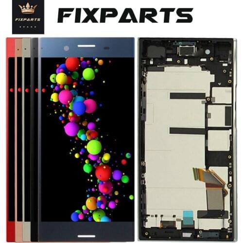For Sony Xperia XZ Premium LCD Display Touch Screen Digitizer With Frame Replacement G8142 G8142 For 5.5" SONY XZ Premium LCD