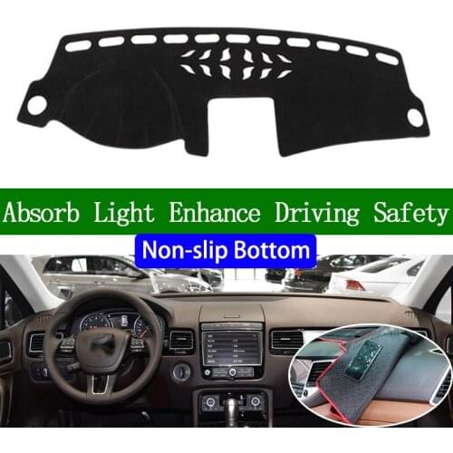 For Volkswagen Touareg 2011 2012 2013 2014-2018 Non-slip Bottom Dashboard Cover Car Decals Car Stickers Interior Car Accessories