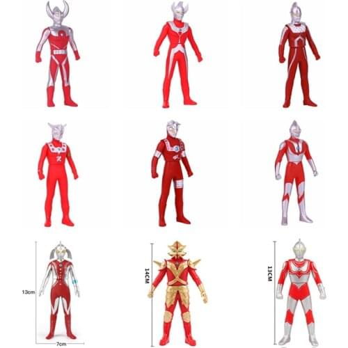 Ultraman Showa Heroes Father Mather of Ultra Taro Leo Astra Jack Seven Soft Gum Model Anime Figures Favorites Collect Ornaments