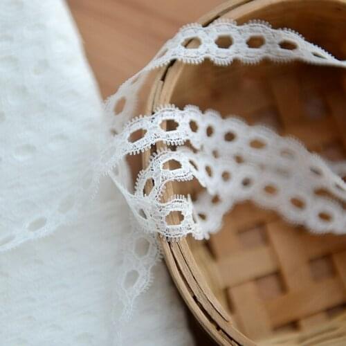 Hot sale White smooth silk lace Lace accessories material width 1.5cm G670