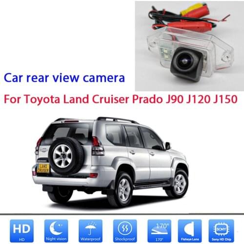 HD 720P Fisheye Rear View Camera For Toyota Land Cruiser Prado J90 J120 J150 Car Reverse Parking Camera Waterproof high quality