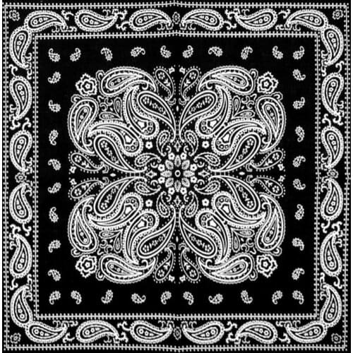 New Design Hip Hop Cotton Scarf Bandana Gradient Square Headband Scarf Gifts Cashew Printed For Women/Men/Boys/Girls