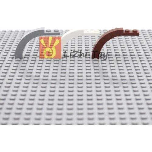 MOC blocks Brick Arch 1 x 6 x 3 1/3 Curved Top DIY Enlighten Block Bricks Compatible Particles Building Block Toy Accessory