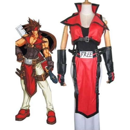 Guilty Gear Sol Badguy Cosplay Costume E001
