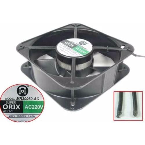 ORIX MR20060-AC AC 220V 50/50Hz 2-Wire 200x200x60mm Server Cooling Fan