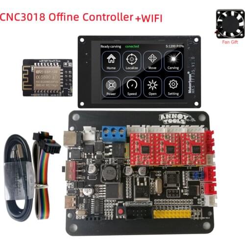 GRBL 1.1 OFFLINE monitor TFT35 display MKS DLC control board Cronosmaker CNC plate CNC 3018 pro upgrade kits CRONOS controller