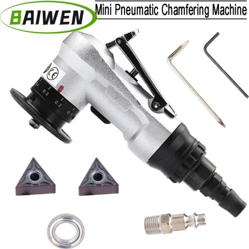 0.1mm~0.9mm Mini Pneumatic Chamfering Machine Portable 45 Degree Chamfer Kit for Circular Arc Straight Curve Chamfering