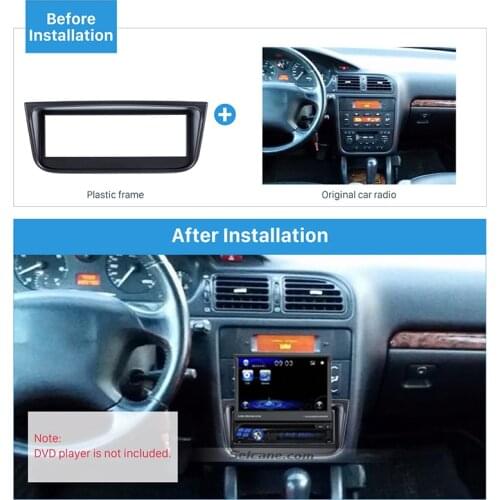 Seicane OEM 1 Din Car Radio Frame Trim Kit for 1995-2005 PEUGEOT 406 Car Styling Stereo Dash CD Fascia Audio Fitting Adapter