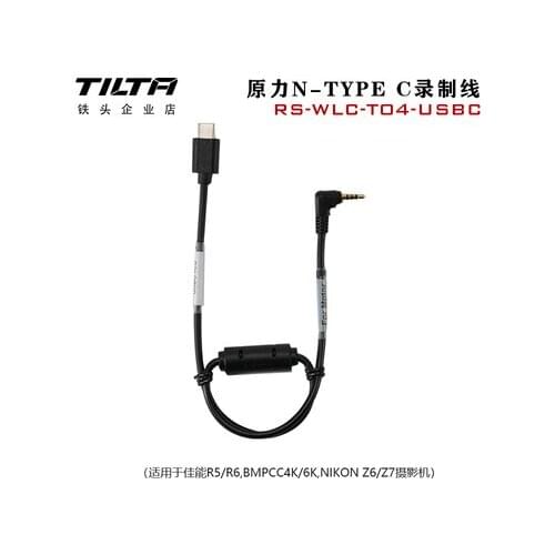 Tilta Record Cable for Follow Focus Motor Wireless Nucleus N Nano for Canon R5/R6 BMPCC 4k/6K Nikon Z6/Z7 Camera RS-WLC-T04-USBC