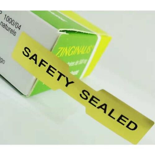 Safety sealed 10x50mm WARRANTY VOID IF REMOVED security VOID Hologram Golden stickers