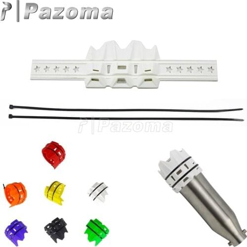 White Motocross Exhaust Muffler End Pipe Protector Shield Cover For HONDA YAMAHA KAWASAKI SUZUKI Enduro Dirt Bike BETA 85-530cc