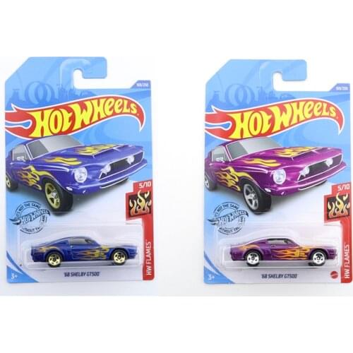2020-169 Original Hot Wheels Mini Alloy Coupe 68 SHELBY GT500 1/64 Metal Diecast Model Car Kids Toys Gift