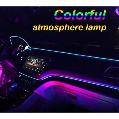 6M Colorful atmosphere Lamps Car Interior Light 12V car cold line LED Decorative Dashboard Door Car-styling car Interior lights