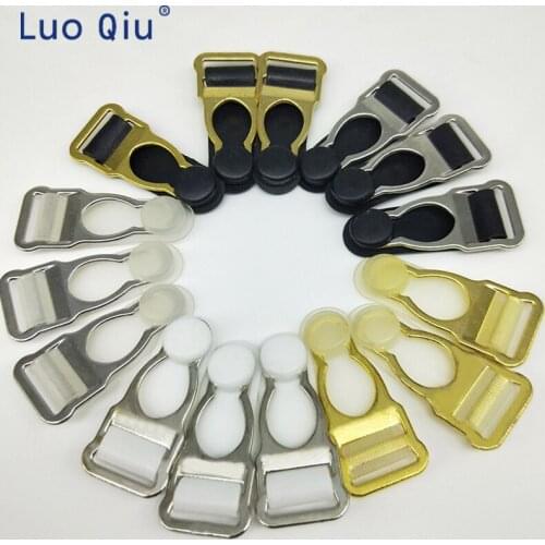 Sexy underwear accessories Nickel plated alloy suspender clip garter belt clip Zinc alloy+rubber 50 pcs/lot 1.4cm