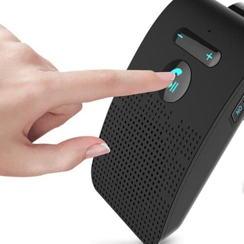 Handsfree Car Speaker Kit plastic for Cell Phone 50cm car charger line Wireless Hand free Speaker Phone Visor For Phone 1 set