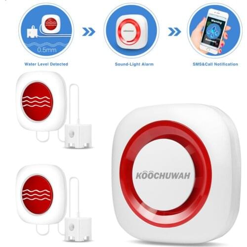 Water Sensor Wireless Water Alarm Leakage Detector GSM SMS Alarm High Sensitive Sensor Aqua Promotion Battery Power Support Auto