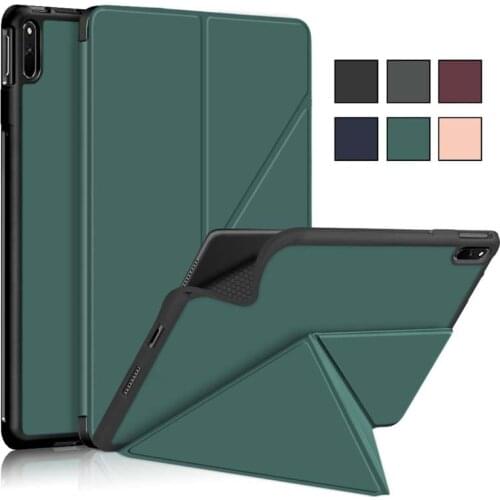 For Huawei MatePad 11 Case with Pencil Holder Multi-folding Flip Stand Smart Folio Cover for Huawei MatePad 11 2021 Case Funda