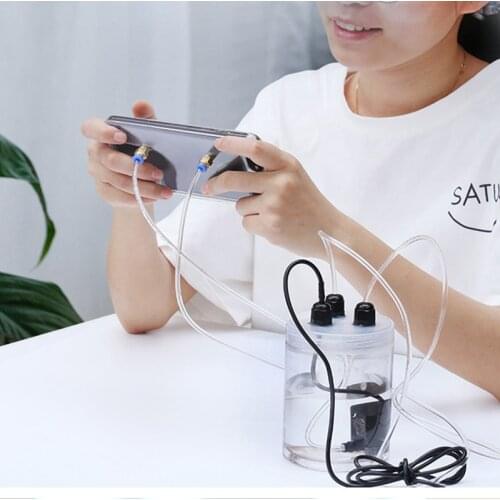 For iPhone 12/12Pro/Pro Max/MINI New Water-Cooled Cell Phone Radiator Smartphone Cooling Case Water Pump Mobile Phone Cooler