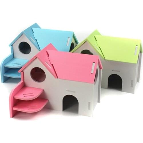 Hamster House Hideout Pet Hamster Cage Small Animal Hideout Hamster Play Hideout Cage for Hamster Guinea Pig