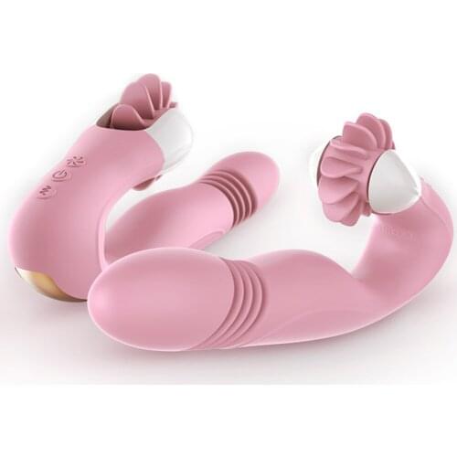 Dildo Adult Vibrator Toys Licking Machine Lipstick G-spot Sex Panties Suck Clitoris Couple For Woman