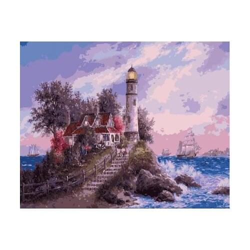 Magic Beacon Framed Picture Painting & Calligraphy Of Loely Animals DIY Painting By Numbers Coloring By Numbers Home Decor