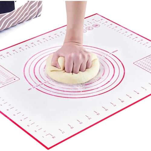 Resuable Pad Baking Mat Silicone Pastry Rolling Kneading Baking Mat Sheet for Rolling Dough Counter Cookies Pie Kitchen Tools