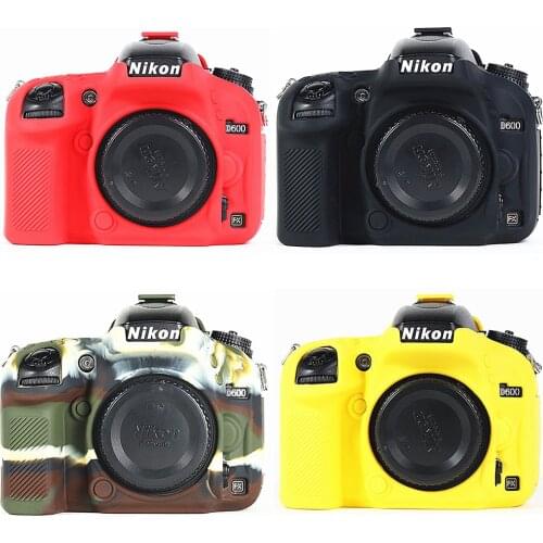Soft Silicone Armor Skin Case Body Cover Protector for Nikon D600 D610 DSLR Camera