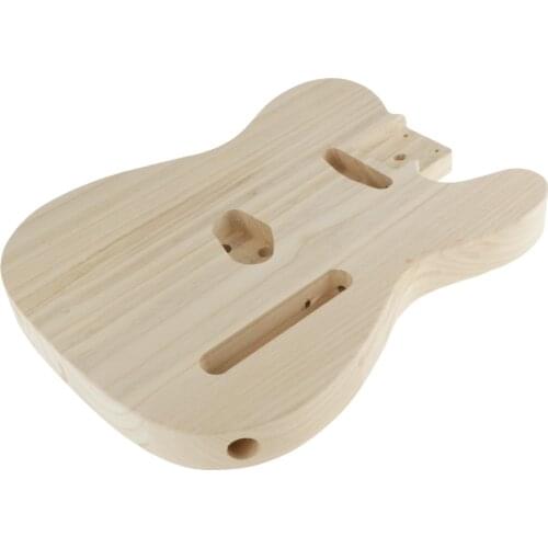 Unfinished Handcraft Electric Bass Guitar Wood Body Barrel for Telecaster Style DIY Electric Guitar Body Parts Accessory