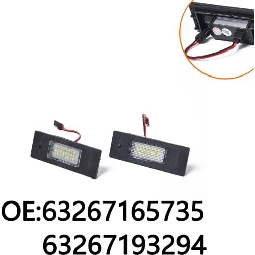 New 6500K LED License lamp Replacement 63267165646 fit for BMW E64 E81 F12 E85 OE:63267165735 63267193294