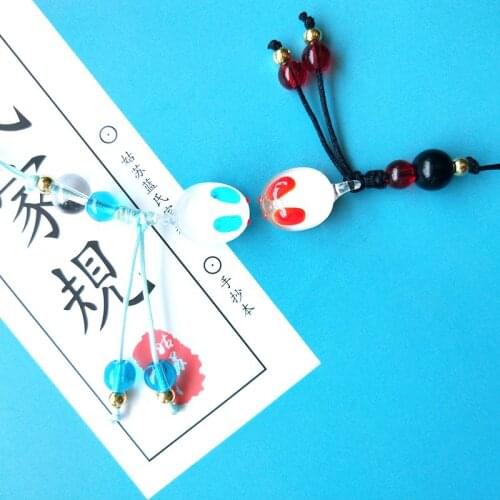 New Anime Grandmaster of Demonic Cultivation Wangji Wuxian Jiangchen Keychain Crystal Rabbit Pendant